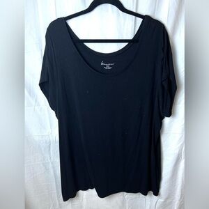 Lane Bryant Plus Size Black Short Sleeve Tee 22/24